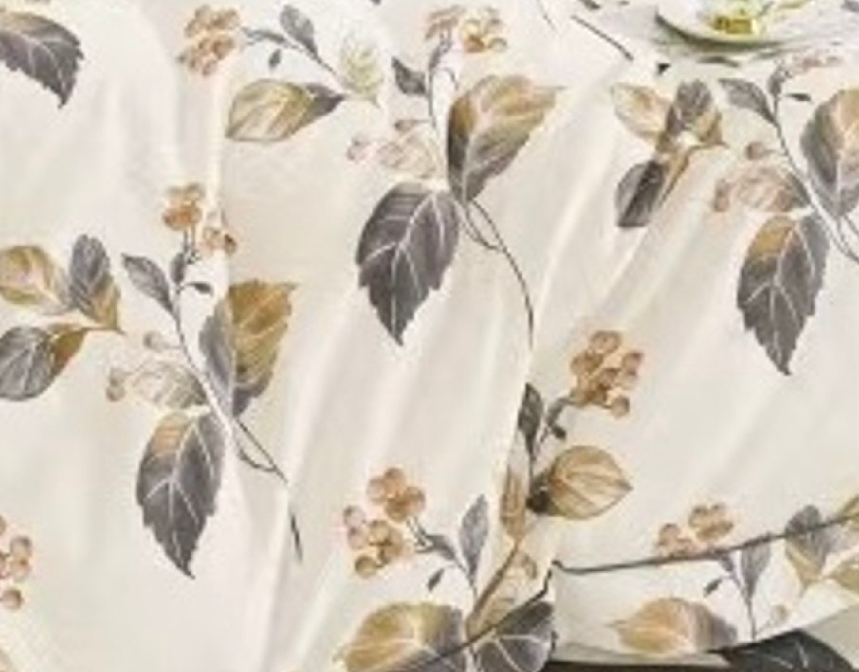 Parure De Couette Imprimé Double Face + 2 Taies D'Oreiller Volant Plat Piqué - 100% Percale Pur Coton Peigné