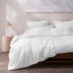 Housse De Couette - 100% Percale Coton - Neige
