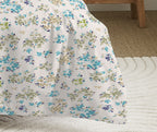 Parure De Couette 2 Pieces 100% Coton - Tanya Cyan