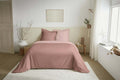 Parure De Couette 2 Pièces Réversible - 100% Coton - Rose/Rose
