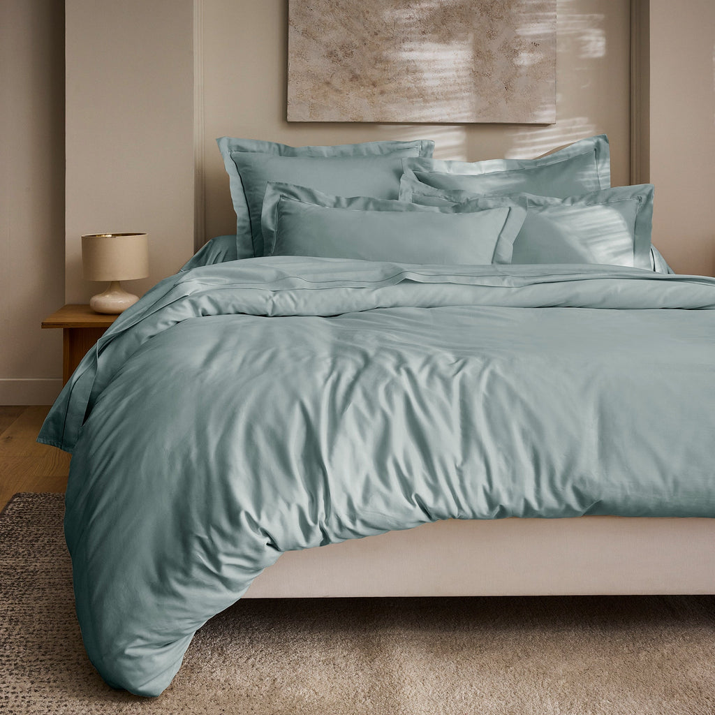 Housse De Couette "Prestige" - Satin De Coton - Celadon