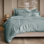 Housse De Couette "Prestige" - Satin De Coton - Celadon