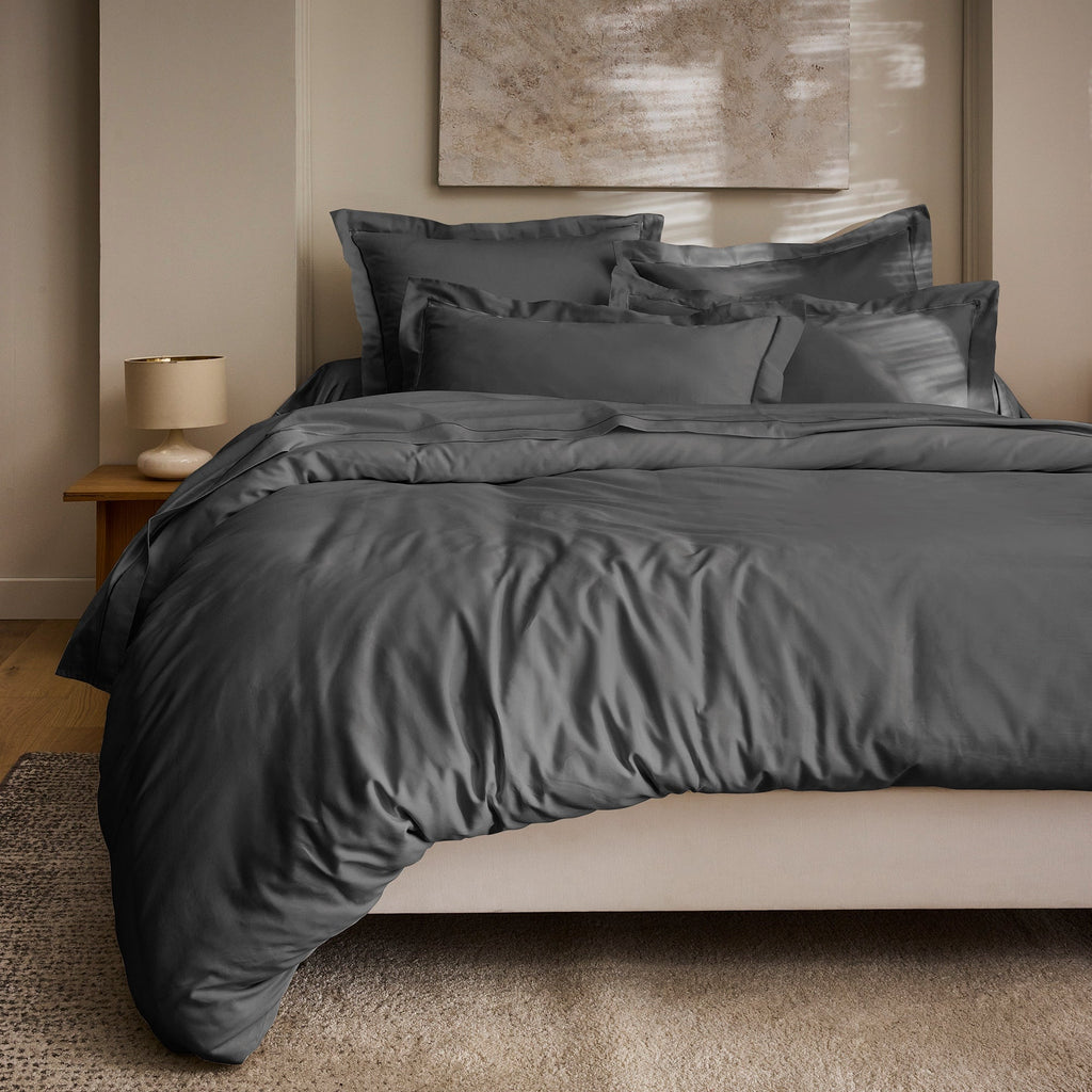 Housse De Couette "Prestige" - Satin De Coton - Graphite