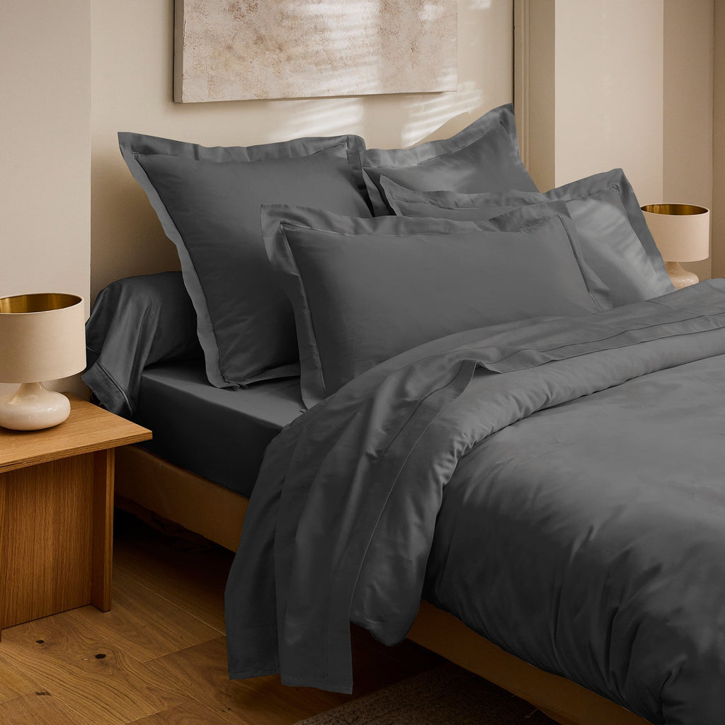 Housse De Couette "Prestige" - Satin De Coton - Graphite