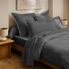 Housse De Couette "Prestige" - Satin De Coton - Graphite