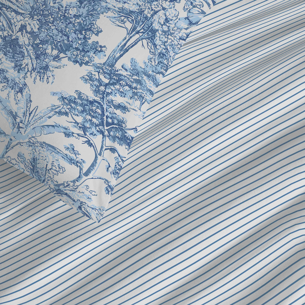 Pack Housse De Couette - 100% Coton - Adama Azur
