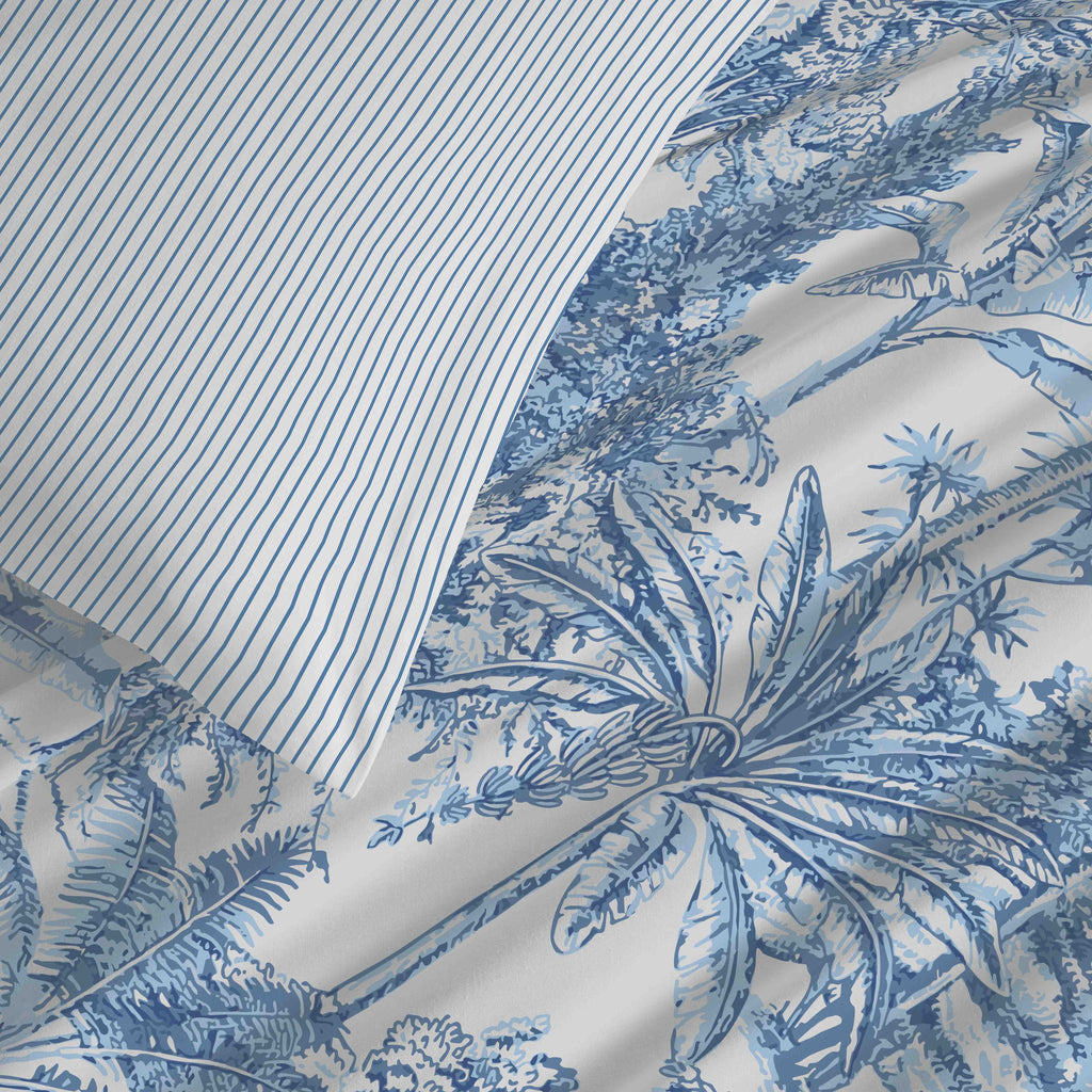 Pack Housse De Couette - 100% Coton - Adama Azur