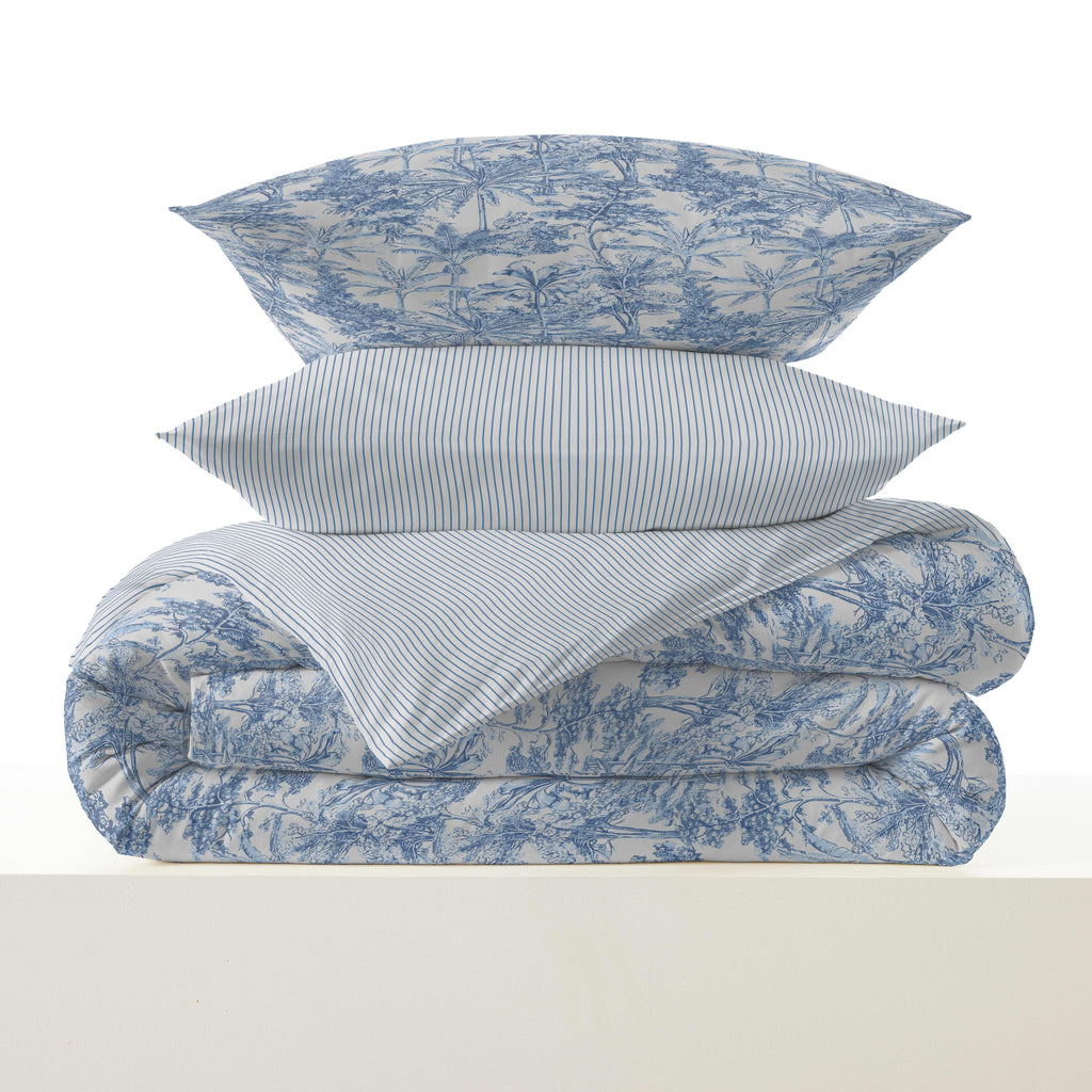 Pack Housse De Couette - 100% Coton - Adama Azur
