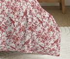 Pack Complet Imprimé (Housse De Couette + Taie(s) + Drap Housse) - 100% Coton 57 Fils - Berangere Rouge