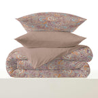 Pack Housse De Couette - 100% Coton - Bergame Nude