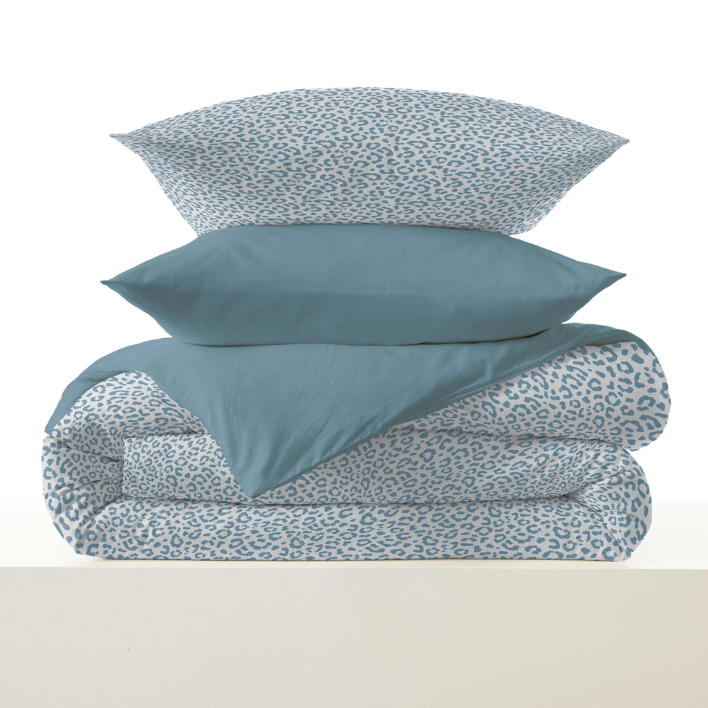 Pack Housse De Couette - 100% Coton - Diana Bleu