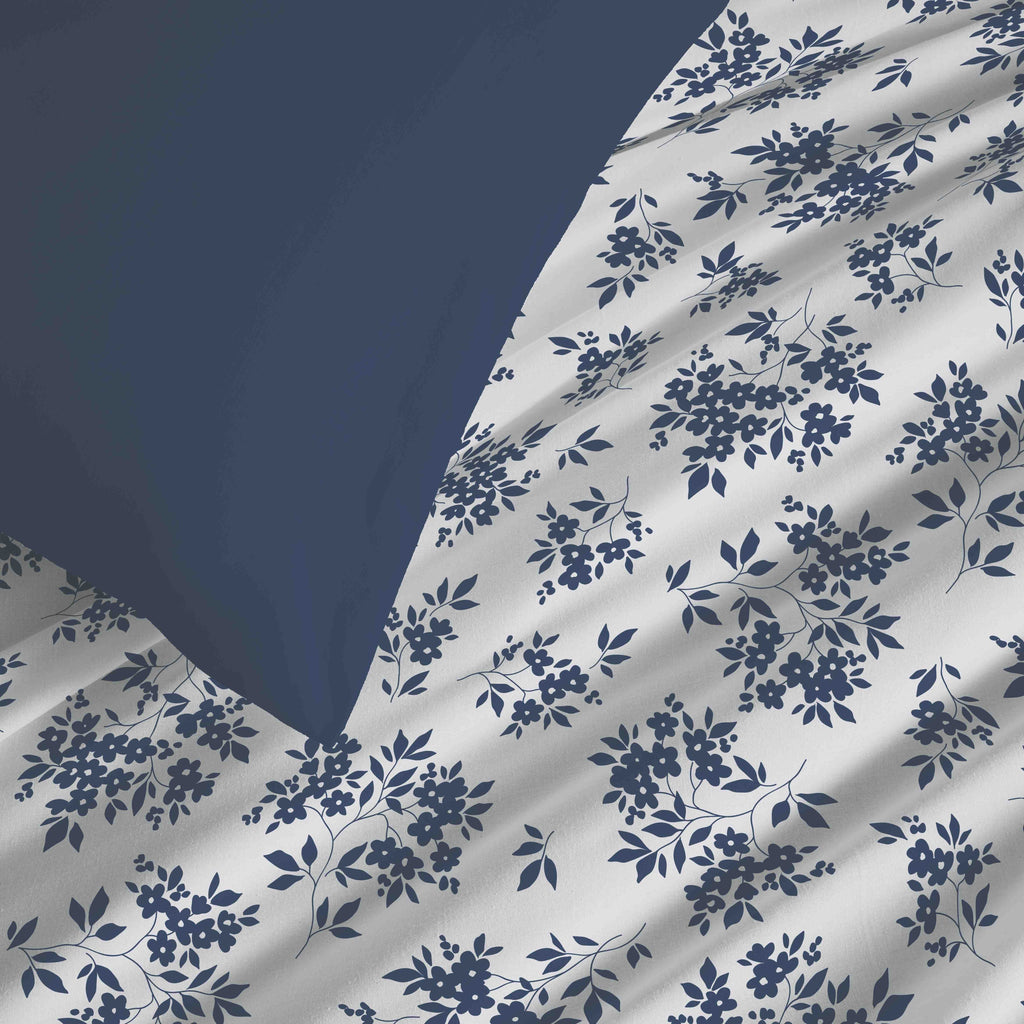 Pack Housse De Couette - 100% Coton - Eloise Bleu