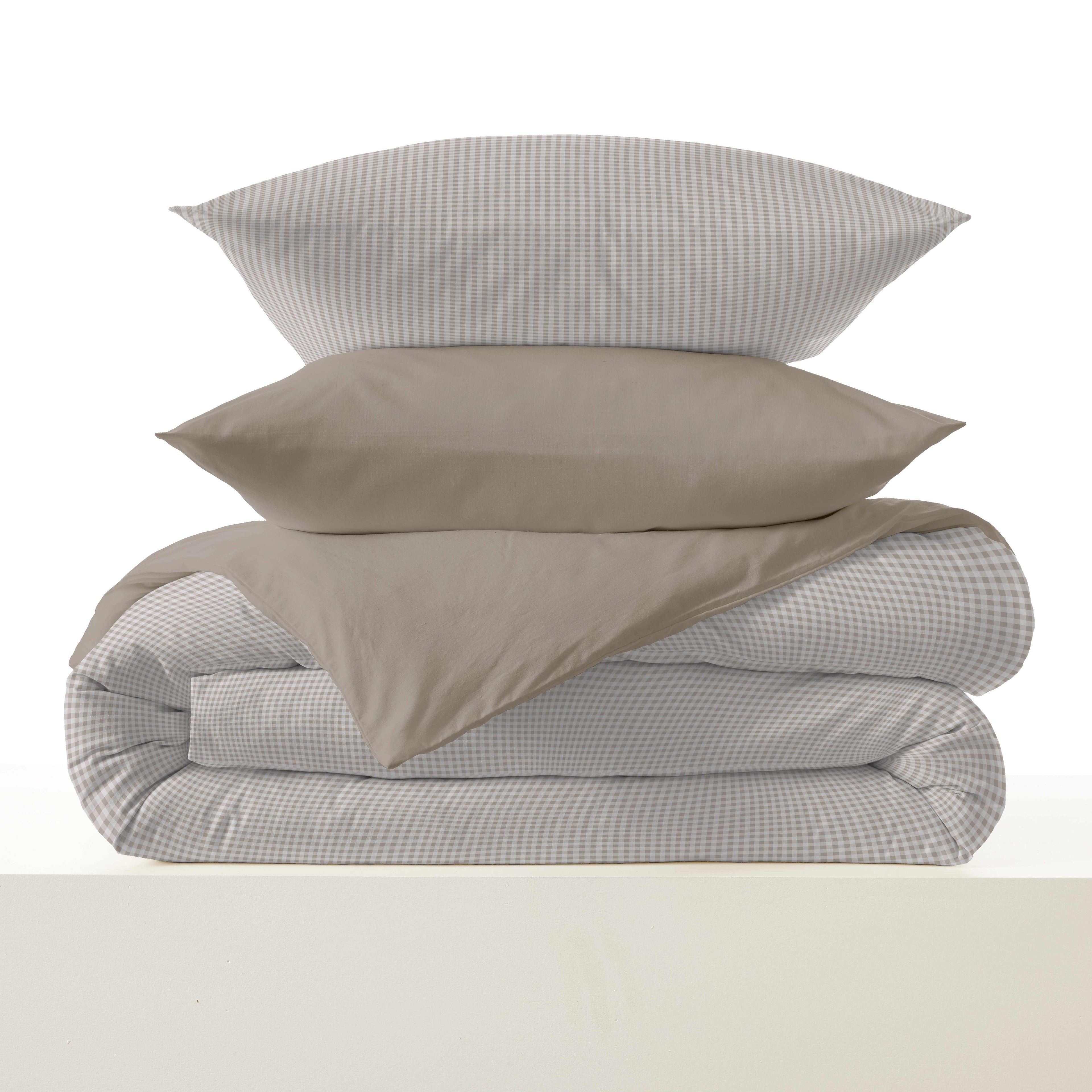 Pack Housse De Couette - 100% Coton - Gabrielle Naturel