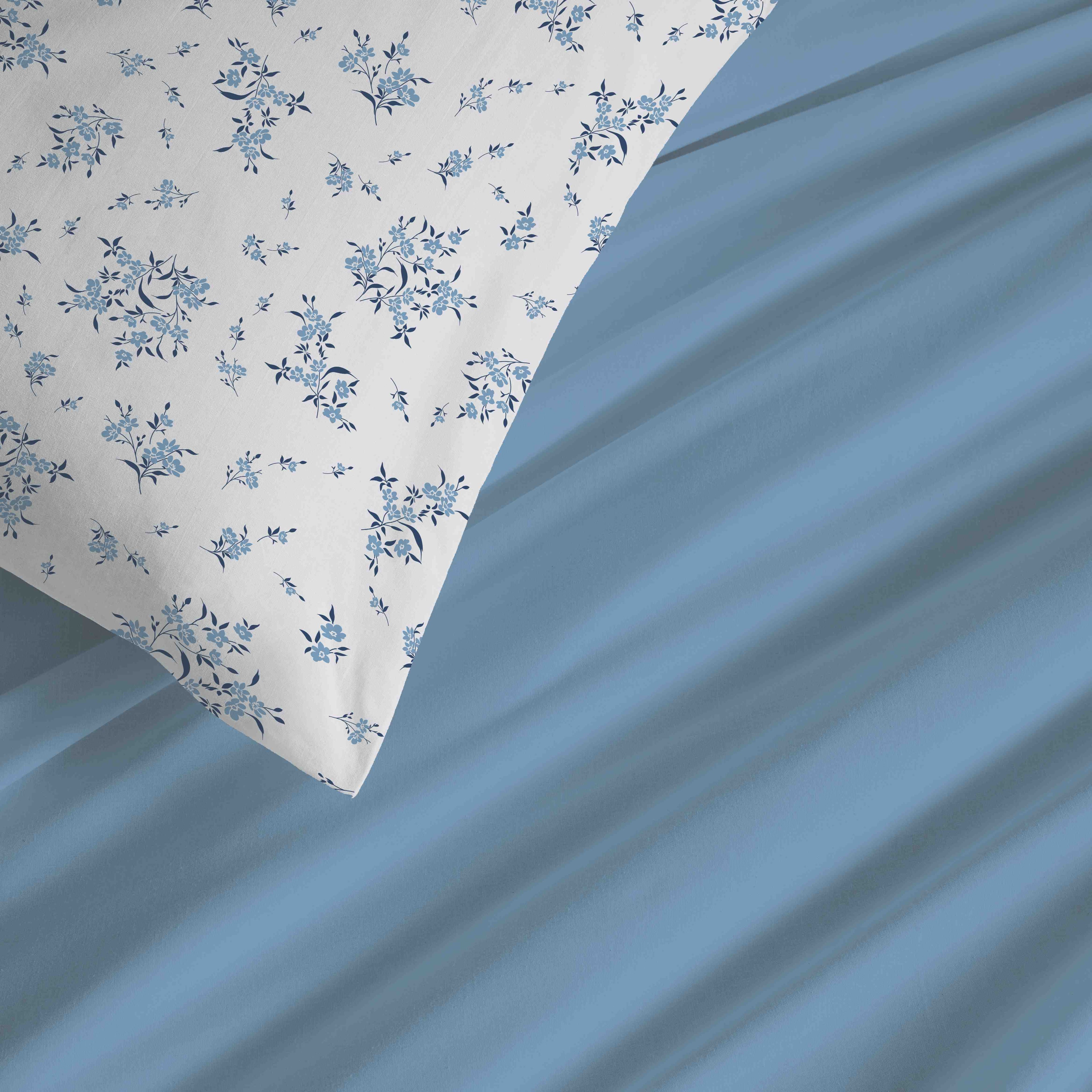 Pack Housse De Couette - 100% Coton - Louise Bleu