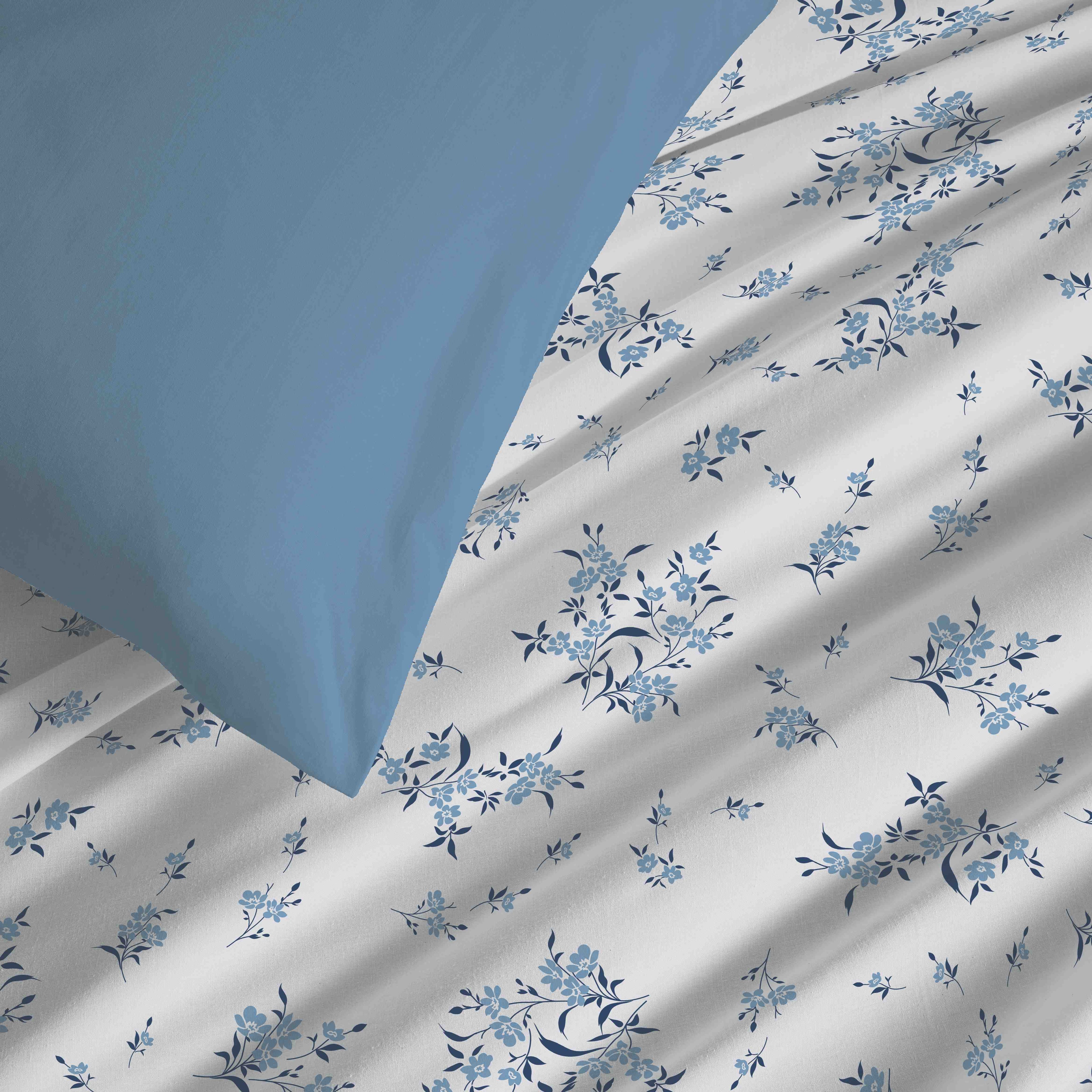 Pack Housse De Couette - 100% Coton - Louise Bleu