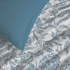 Pack Housse De Couette - 100% Coton - Salma Bleu