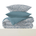 Pack Housse De Couette - 100% Coton - Salma Bleu