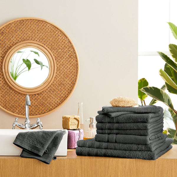 Pack Éponge "Spa" - 100% Coton - Ardoise