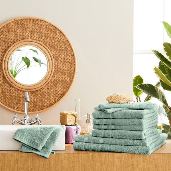 Pack Éponge "Spa" - 100% Coton - Menthe