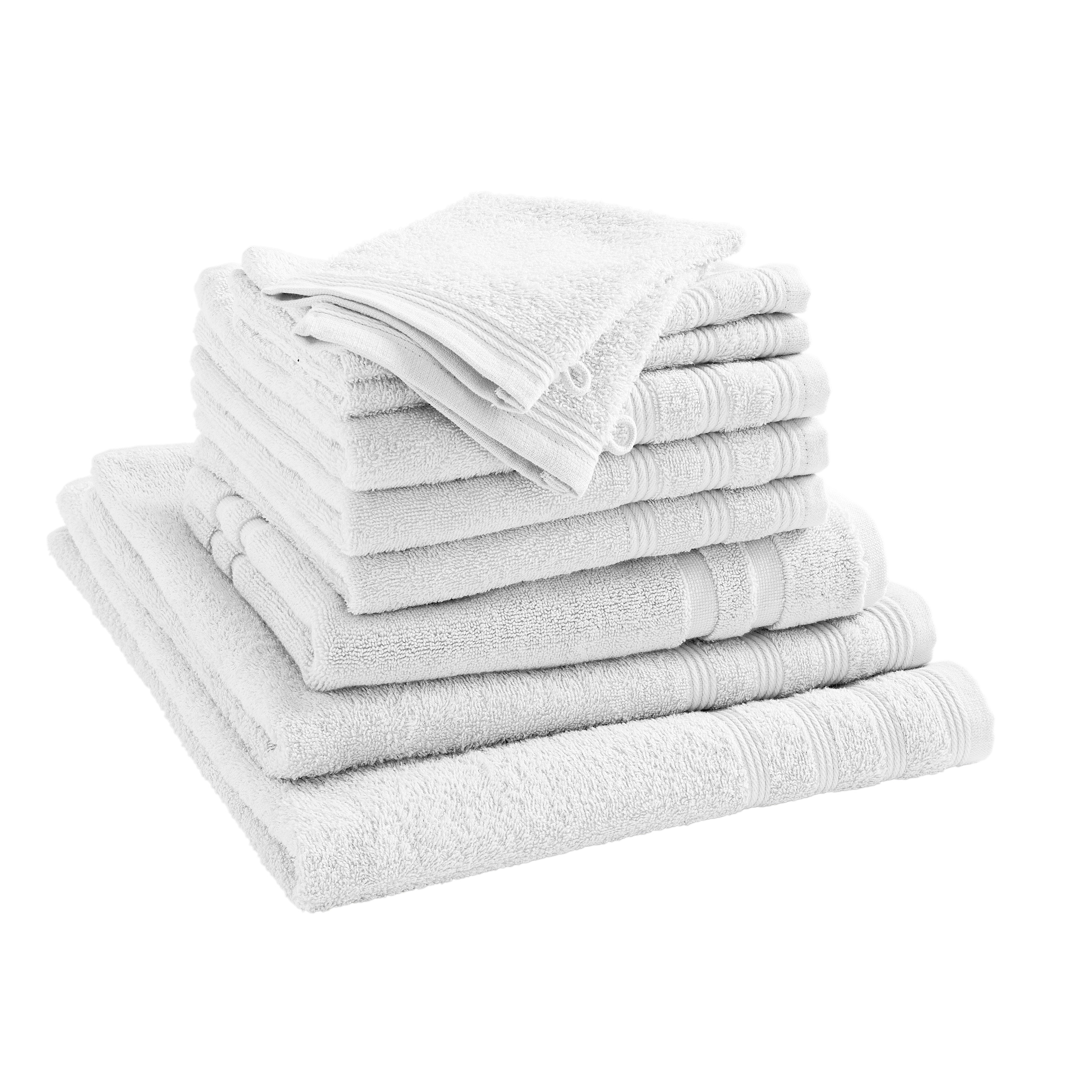 Pack Éponge "Spa" - 100% Coton - Neige