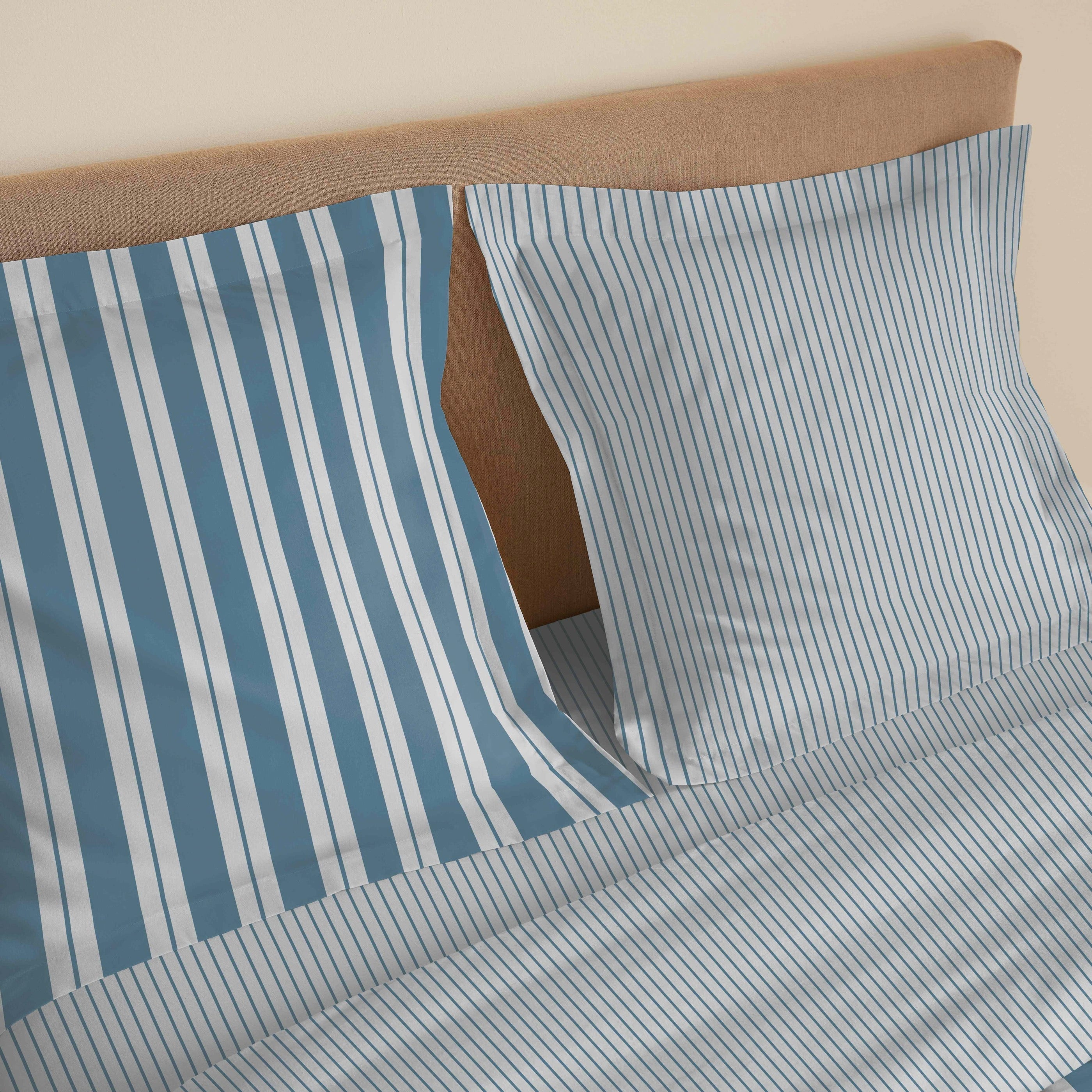 Parure De Draps 4 Pièces Pour Lit - 100% Coton - Florence Denim