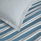 Parure De Draps 4 Pièces Pour Lit - 100% Coton - Florence Denim