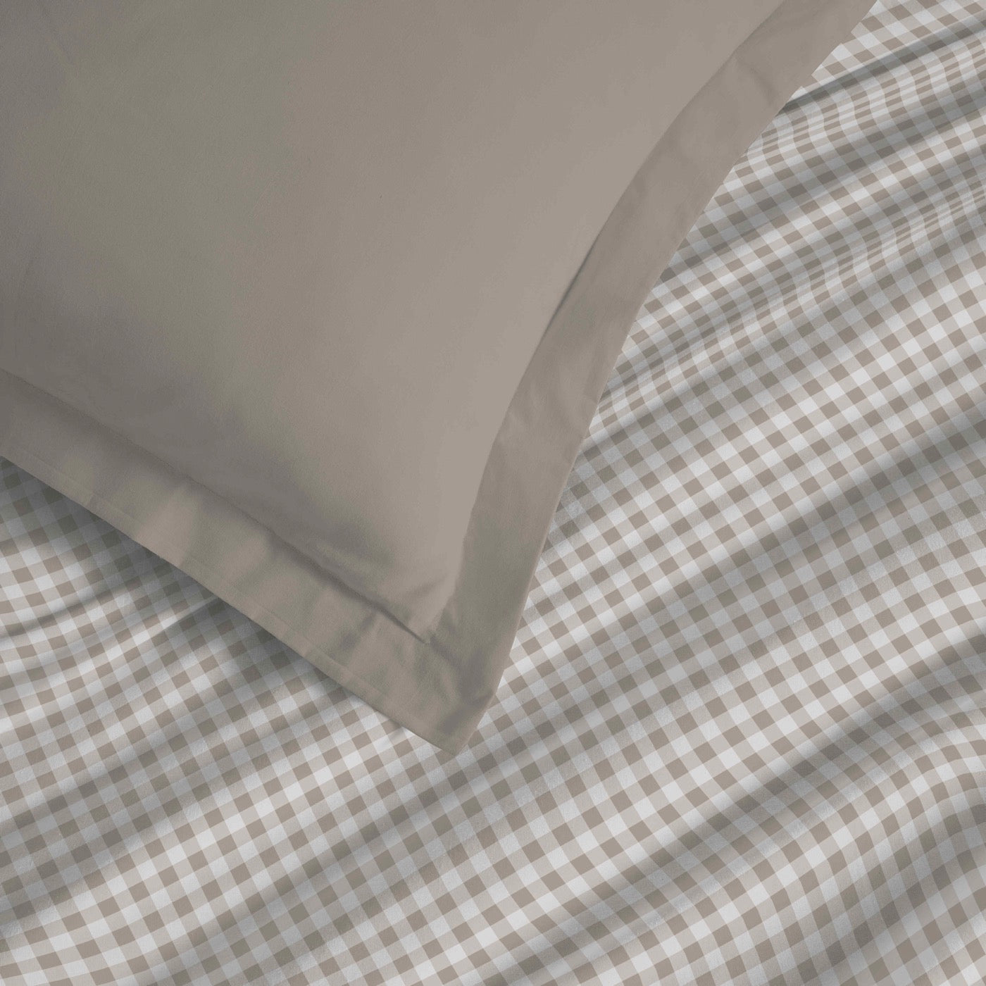 Parure De Draps 4 Pièces Pour Lit - 100% Coton - Gabrielle Naturel