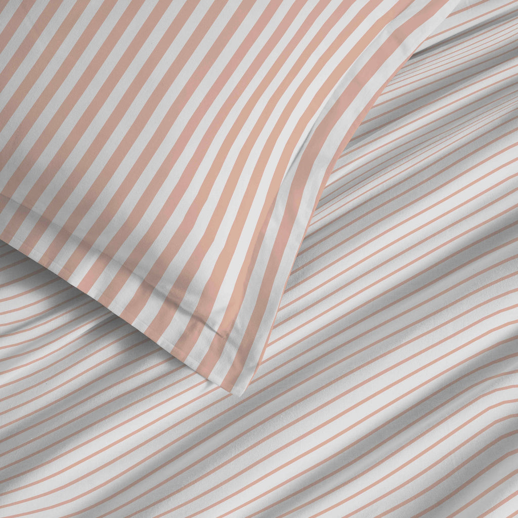 Parure De Draps 4 Pièces Pour Lit - 100% Coton - Palerme Blush