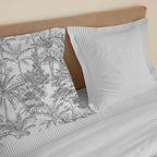 Parure De Draps 4 Pièces Pour Lit Grande Largeur - 100% Coton - Adama Perle