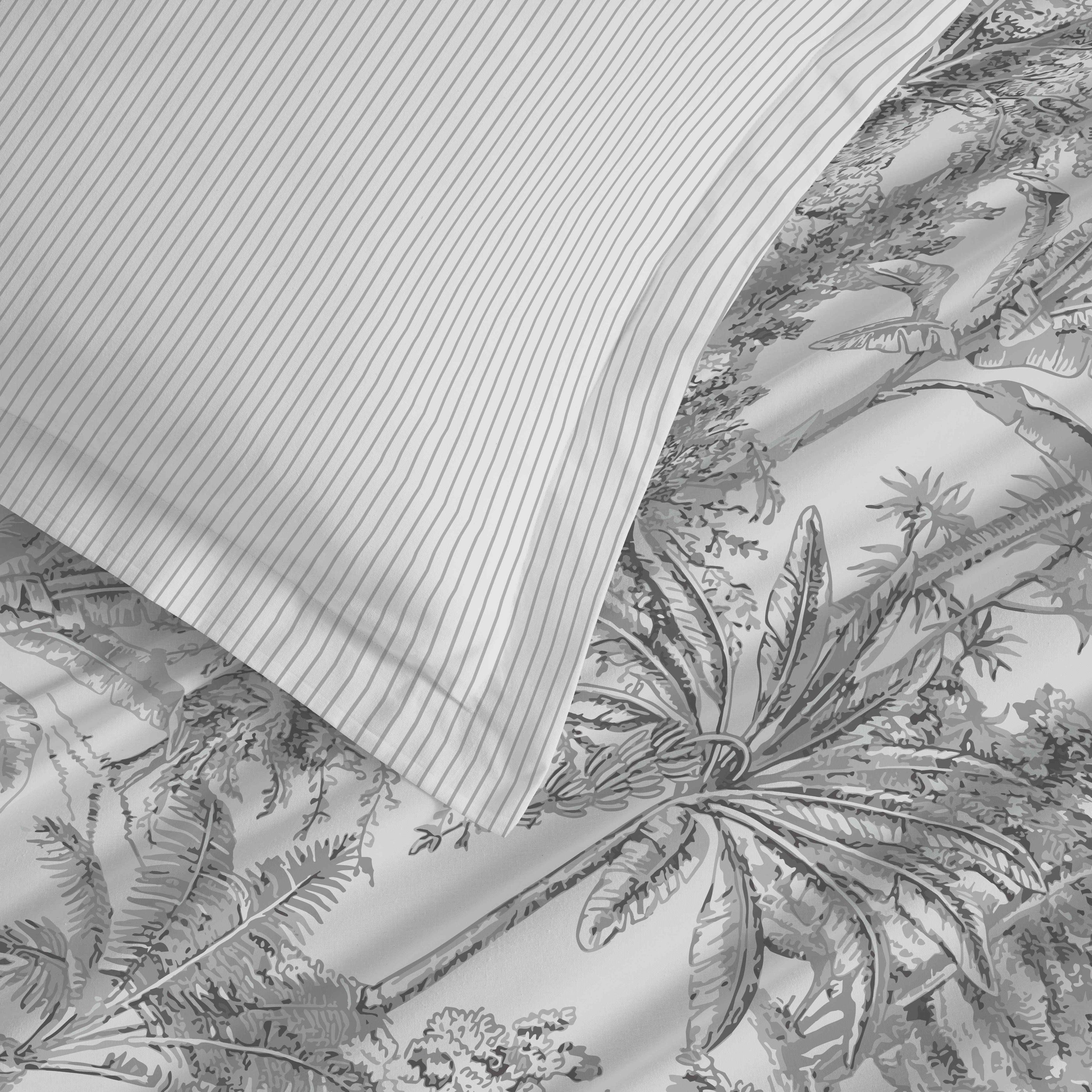 Parure De Draps 4 Pièces Pour Lit Grande Largeur - 100% Coton - Adama Perle