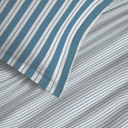 Parure De Draps 4 Pièces Pour Lit Grande Largeur - 100% Coton - Florence Denim