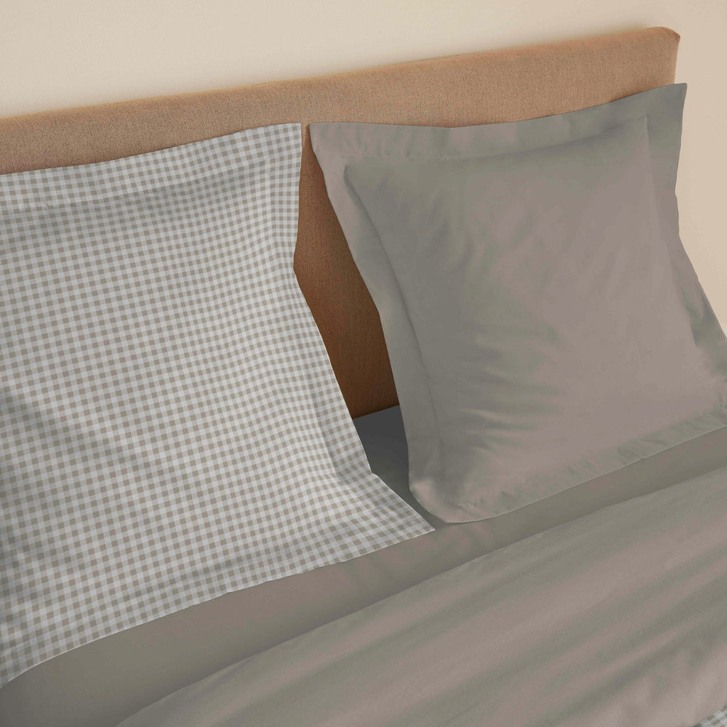 Parure De Draps 4 Pièces Pour Lit Grande Largeur - 100% Coton - Gabrielle Naturel