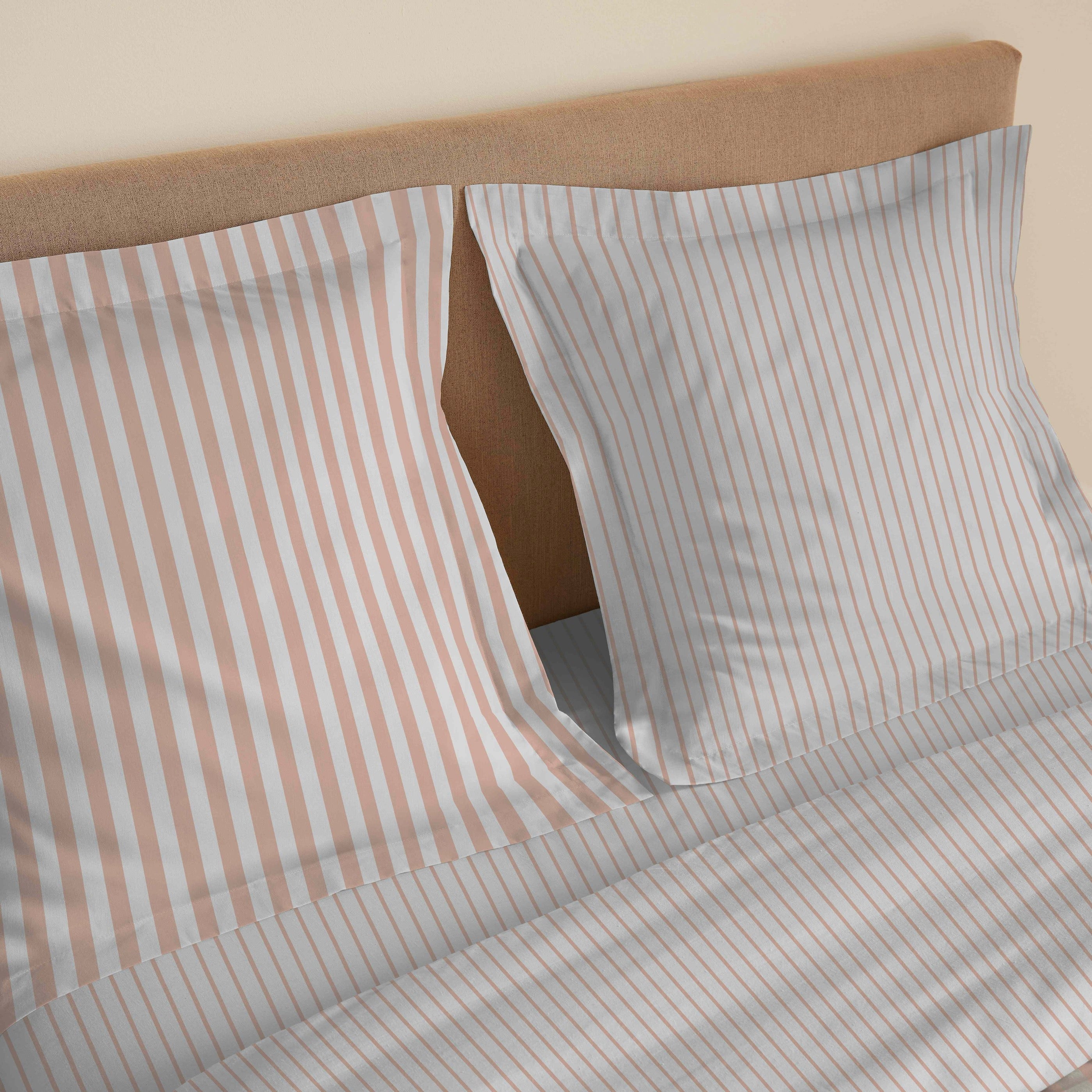 Parure De Draps 4 Pièces Pour Lit Grande Largeur - 100% Coton - Palerme Blush