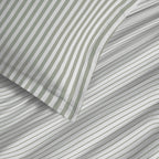 Parure De Draps 4 Pièces Pour Lit Grande Largeur - 100% Coton - Palerme Eucalyptus