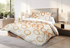 Parure De Draps 4 Pièces - Louna - Circle Orange