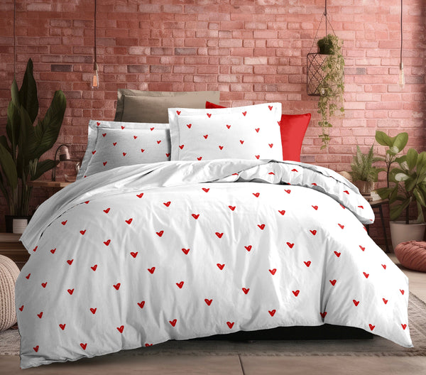 Parure De Draps 4 Pièces - Louna - Love Rouge