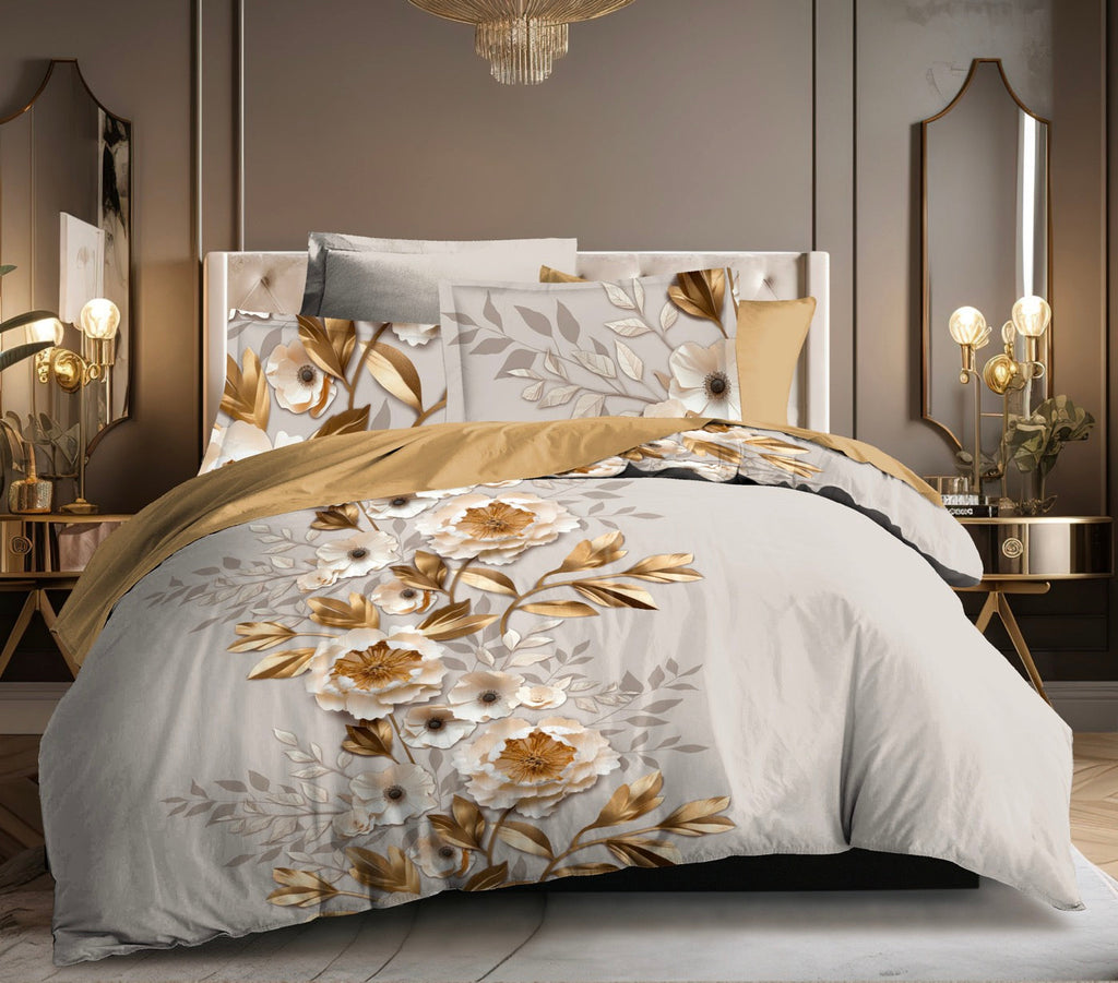 Parure De Draps 4 Pièces - Louna - Or Igami