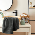 Serviette De Toilette "Spa" - 100% Coton - Ardoise