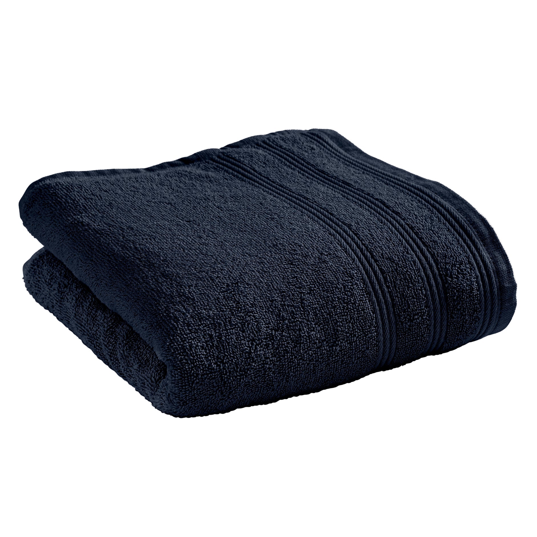 Serviette De Toilette "Spa" - 100% Coton - Bleu Nuit