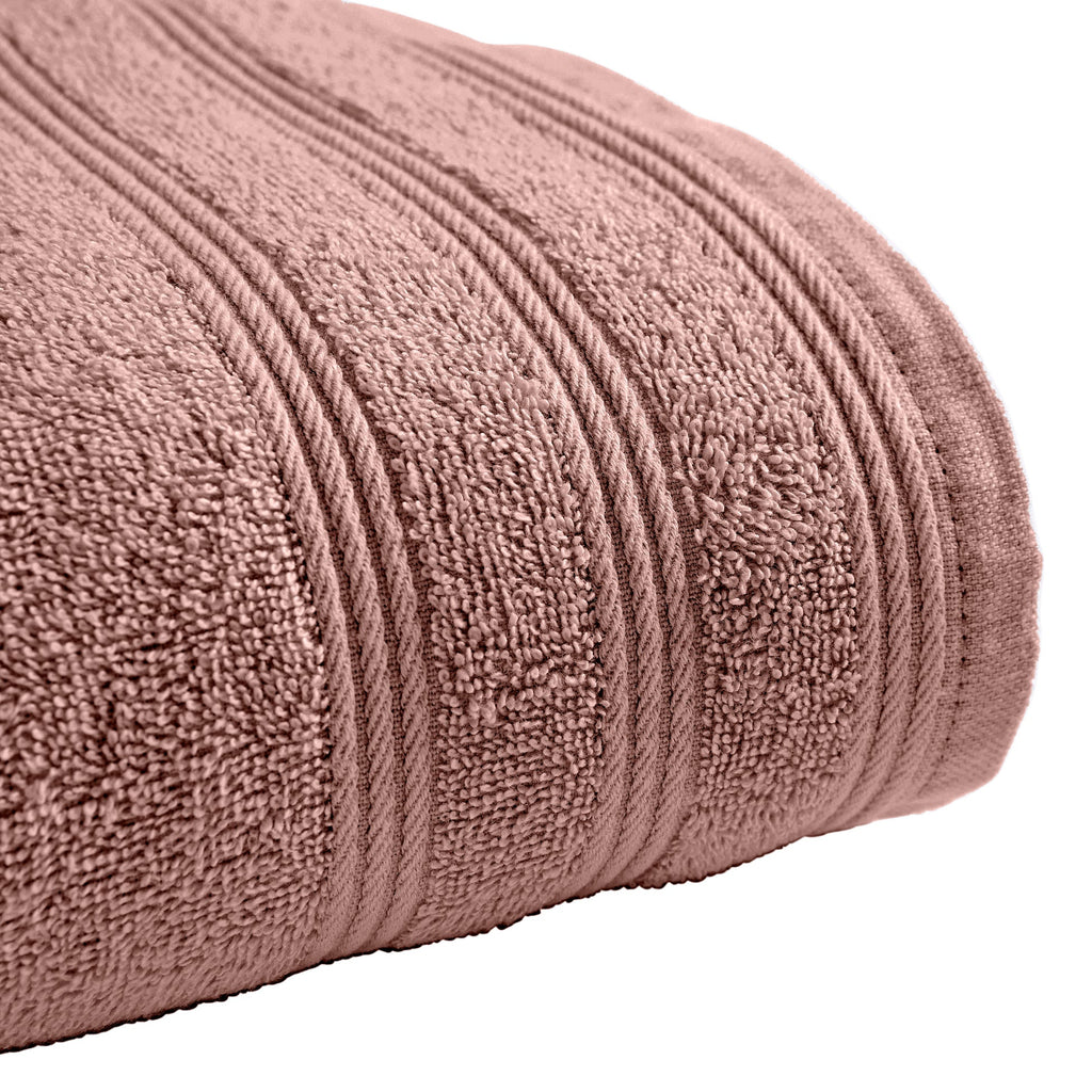 Serviette De Toilette "Spa" - 100% Coton - Vieux Rose