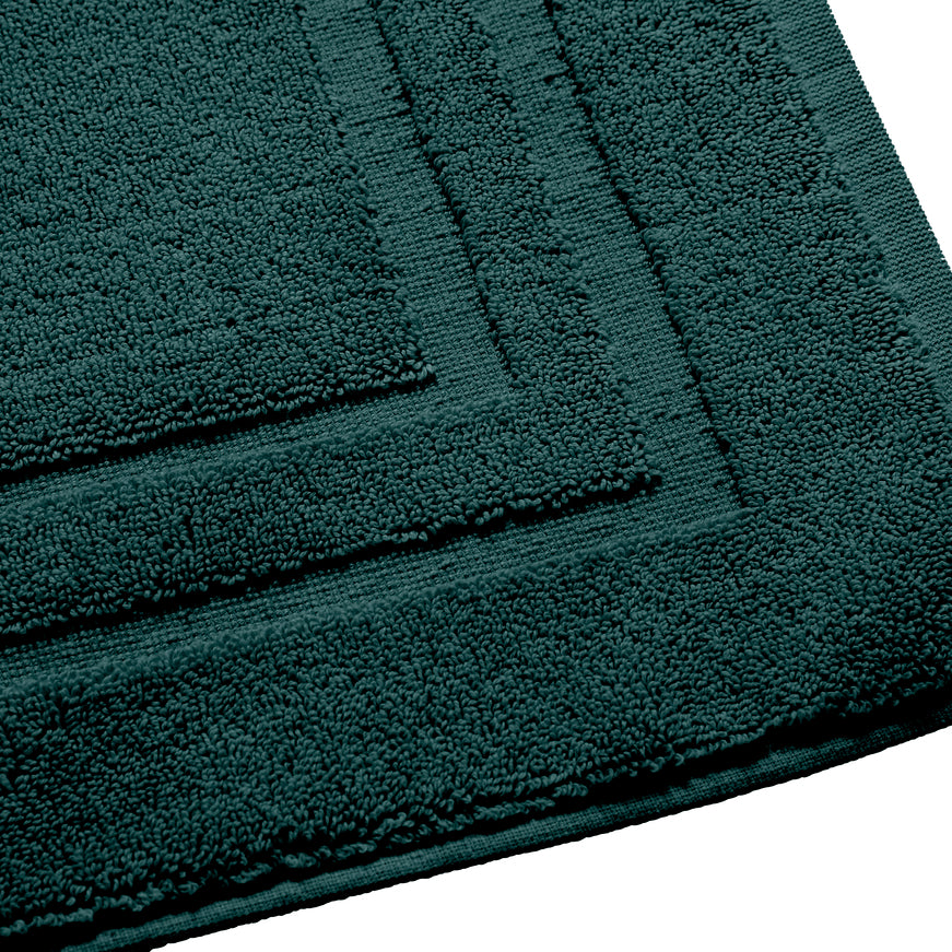 Tapis De Bain "Spa" - 100% Coton - Emeraude