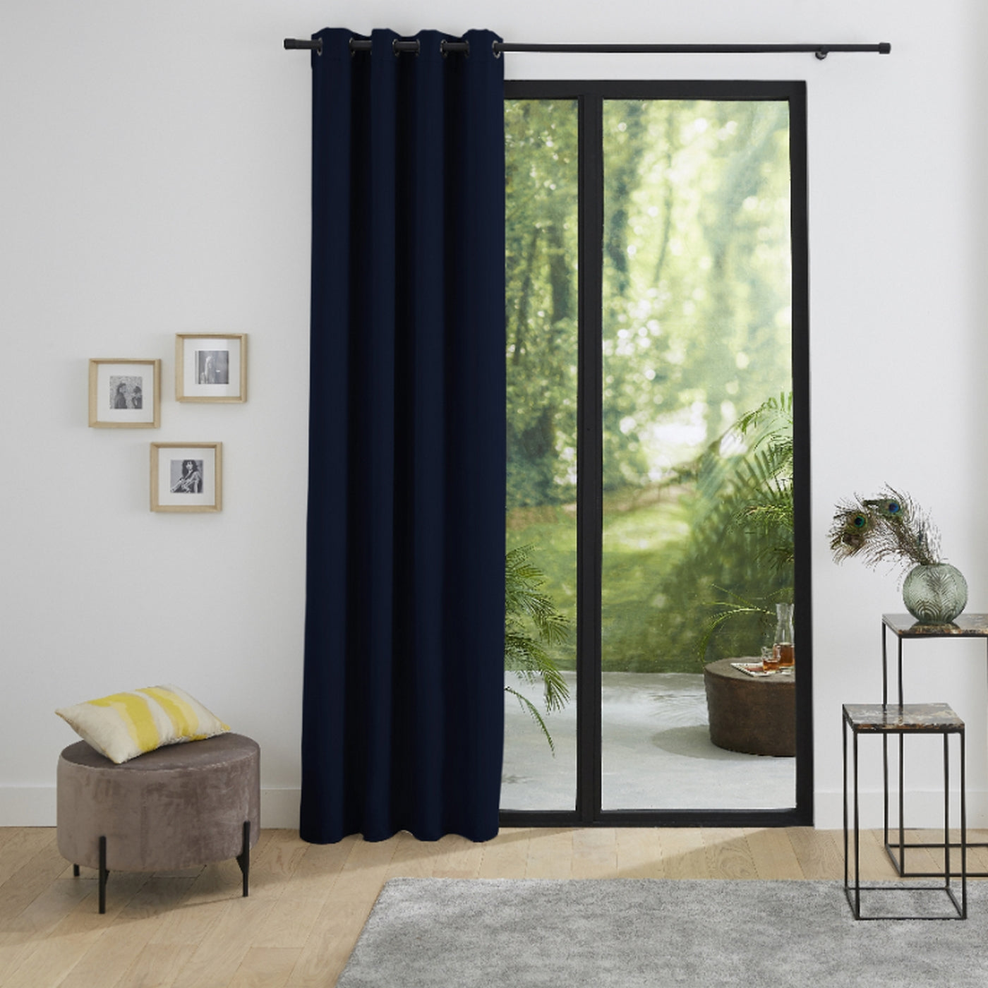 Rideaux Thermiques - 100% Polyester - Bleu Nuit