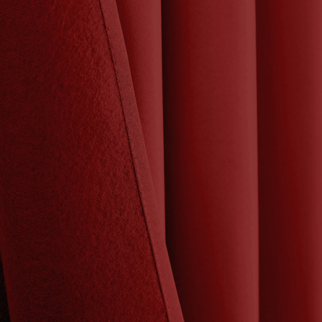 Rideaux Thermiques - 100% Polyester - Cerise