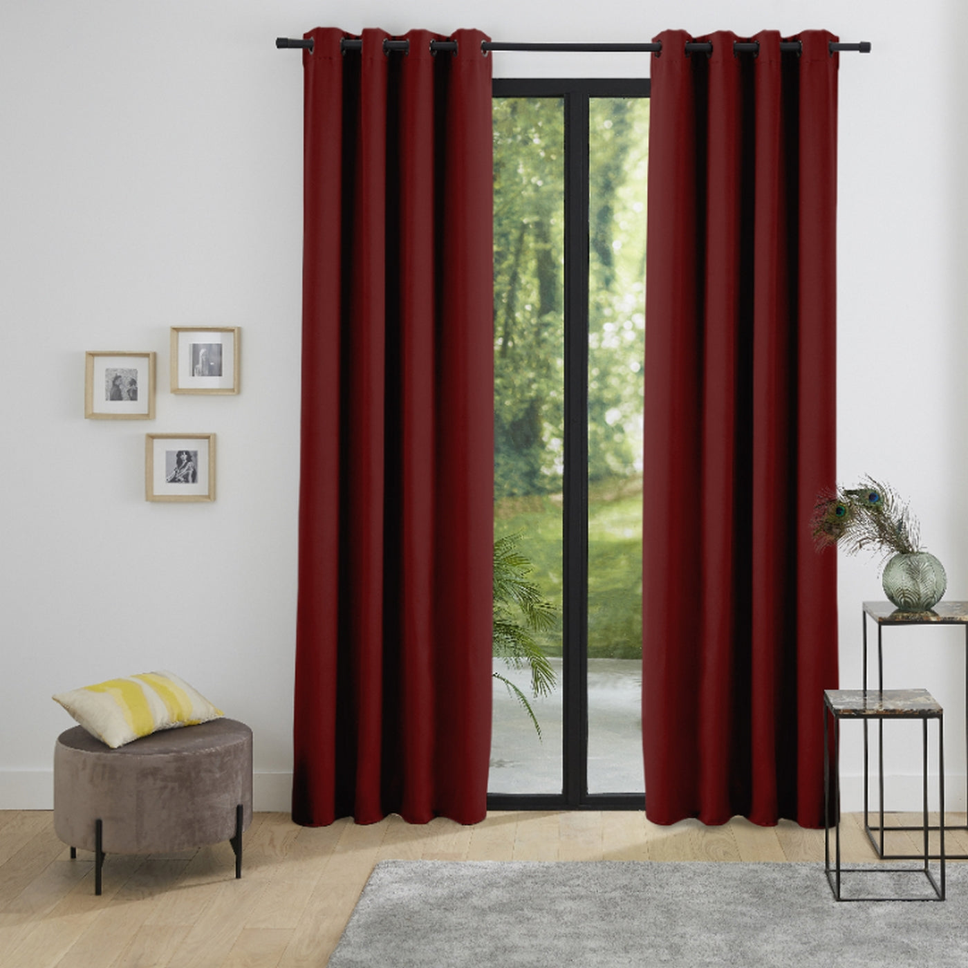 Rideaux Thermiques - 100% Polyester - Lie De Vin