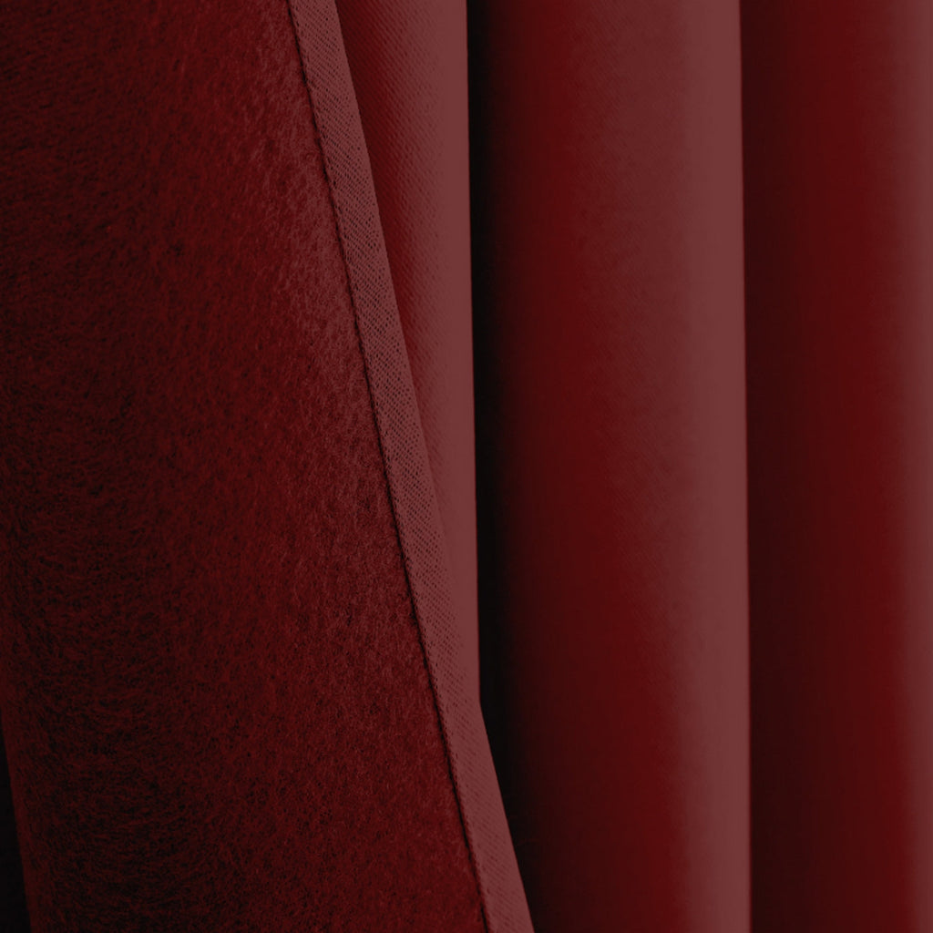 Rideaux Thermiques - 100% Polyester - Lie De Vin