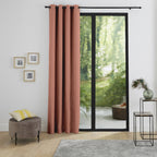 Rideaux Thermiques - 100% Polyester - Rose Boisé
