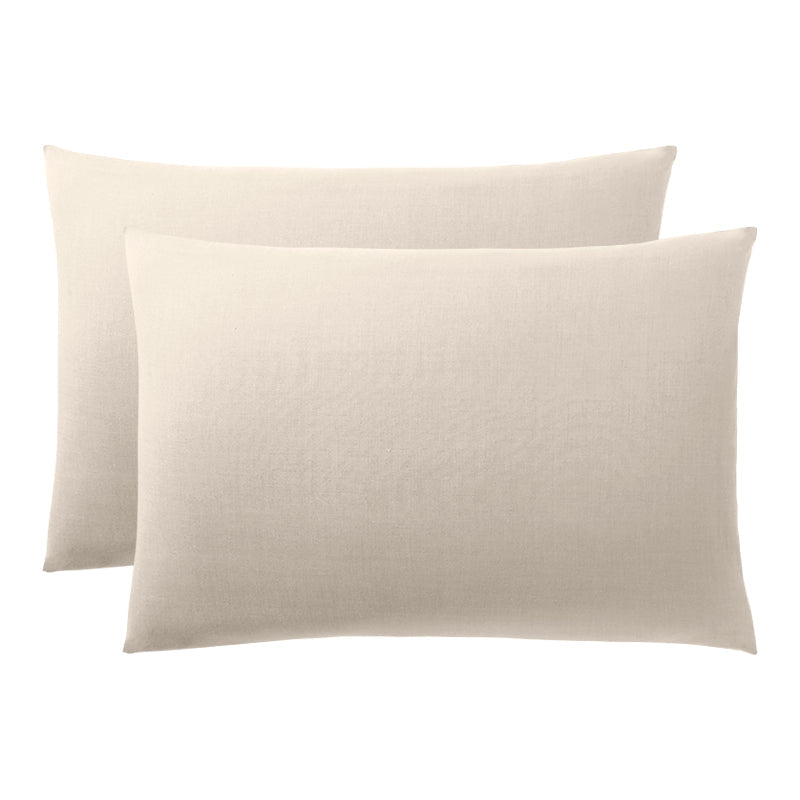 Taie D'Oreiller - 100% Coton - Sable
