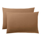 Taie D'Oreiller - 100% Coton - Taupe