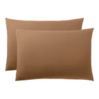 Taie D'Oreiller - 100% Coton - Taupe