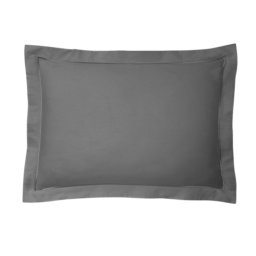 Taie D'Oreiller - 100% Percale Coton - Ardoise